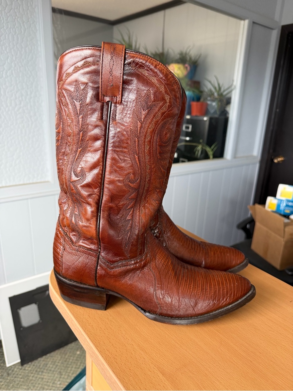 Dan Post Leather Western Cowboy Boots